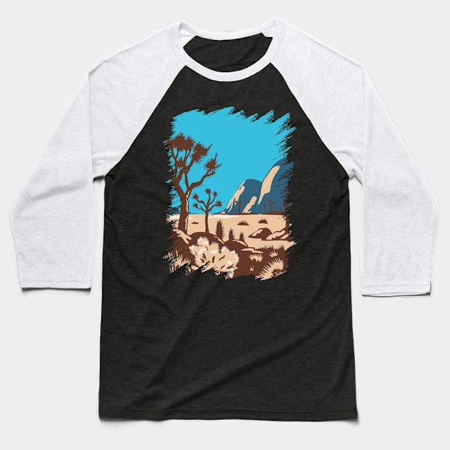 Joshua Tree National Park California Baseball T-Shirt by ArtisticParadigms